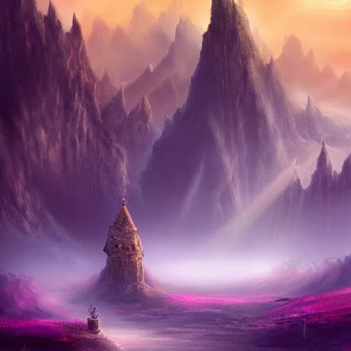 Image similar to mystical fantasy landscape