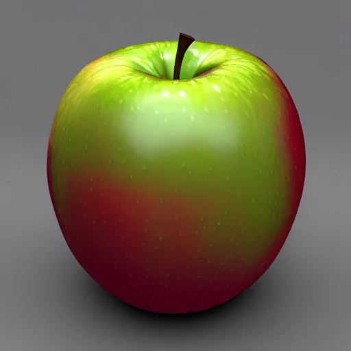 Image similar to “3d render of apple”