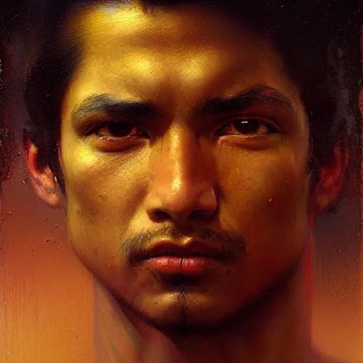 Prompt: a portrait of a good - lookiung chicano boy god,, high detail, cleary see face, by gaston bussiere, bayard wu, greg rutkowski, odd nerdrum, maxim verehin, dan dos santos, masterpiece, sharp focus, cinematic lightning - h 7 6 8