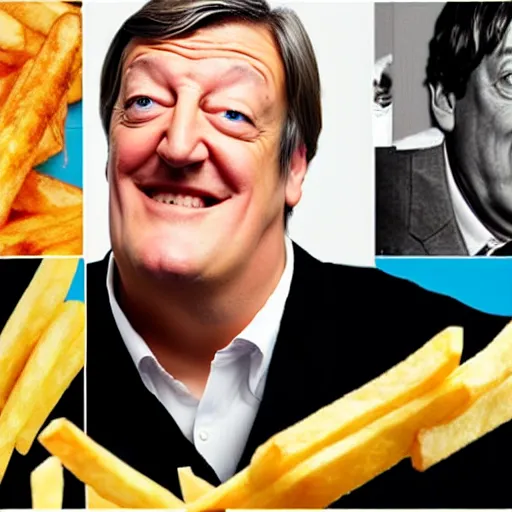 Image similar to [ french fry ] is ( ( stephen fry ) ) hybrid intercross mix