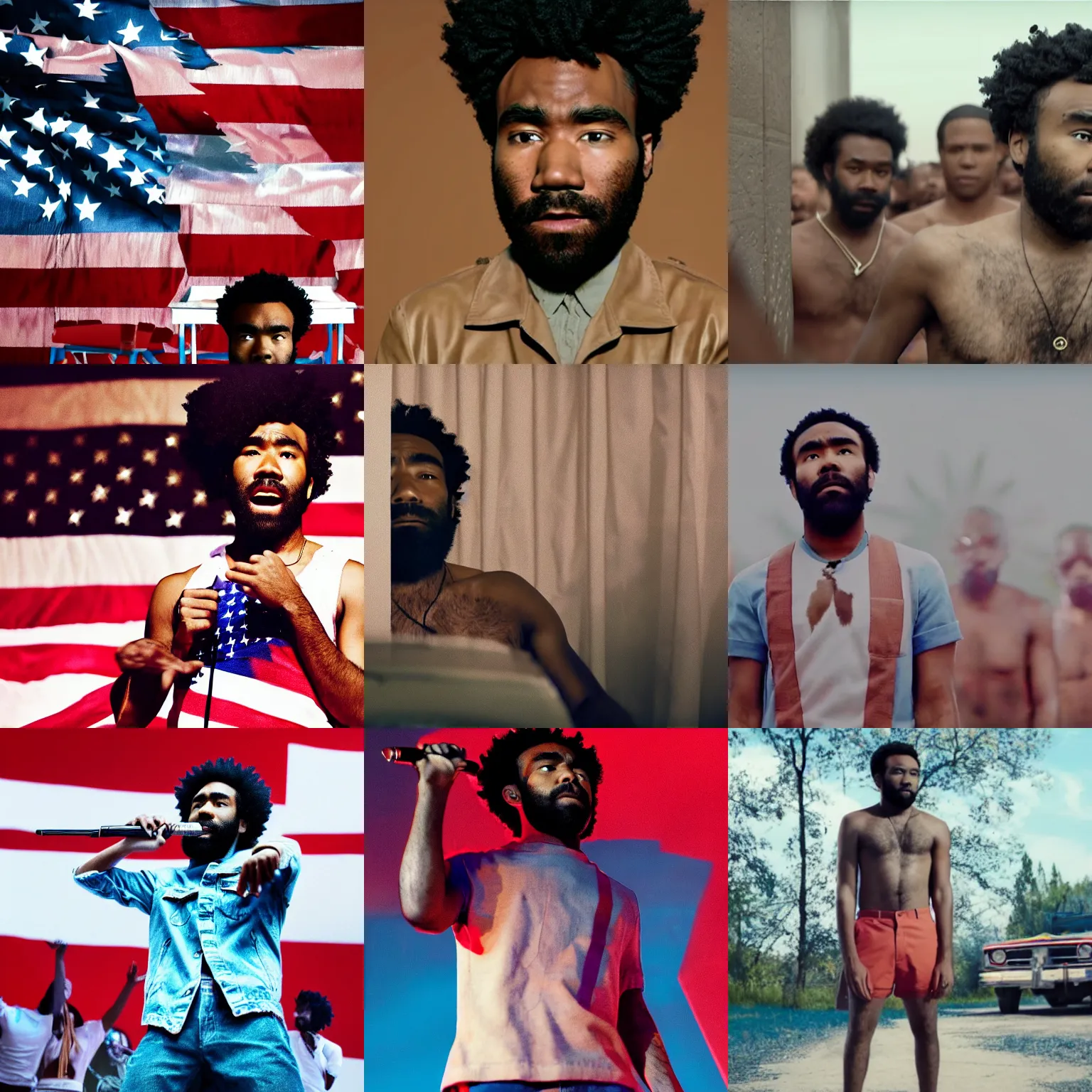 Image similar to still from childish gambino this is america outtake