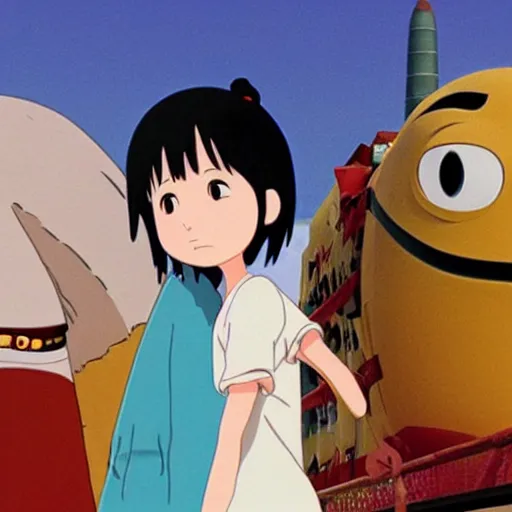 Image similar to spirited away in style pixar movie