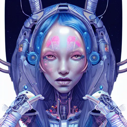 Image similar to cybernetic alien princess in the mountains, extremely detailed, sharp focus, portrait, smooth, digital illustration, by james jean, by rossdraws, frank franzzeta, sakimichan