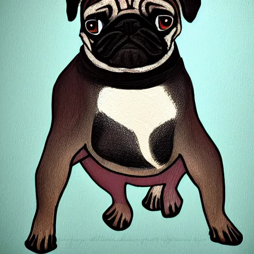 Image similar to pug by Laura Footes