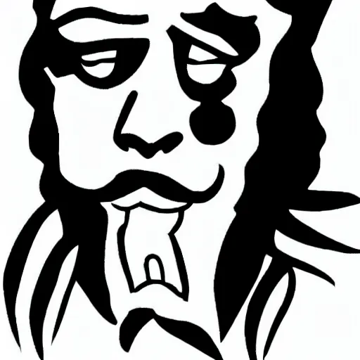 Image similar to weed leaf smoke a man in the style of cartoons