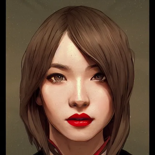 Prompt: cassandra cain as a college student, studying at home, red lipstick, long blonde hair, bokeh, beautiful face!!!!, 2 7 years old, cg animation, lifelike, animated, realistic, character select portrait, by artgerm, greg rutkowski, alphonse mucha, 3 d