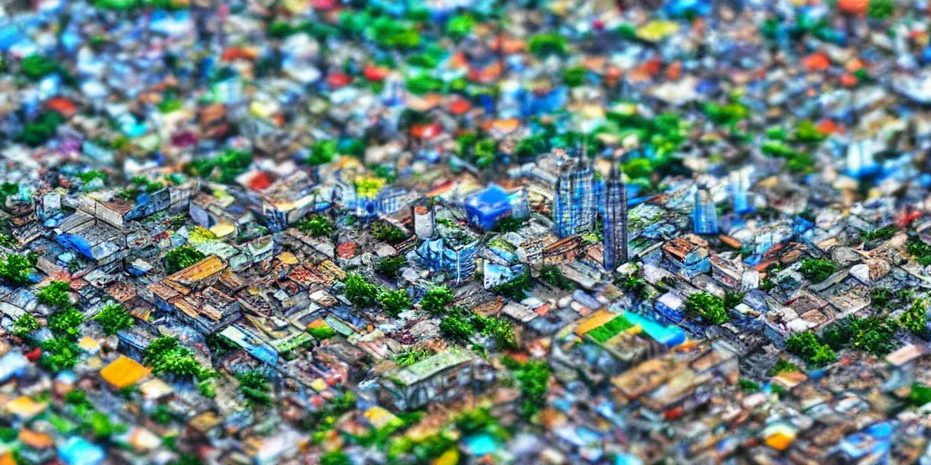 Image similar to tilt shift, prismatic, agior rghuh prnpio opinagth, ultra detailed