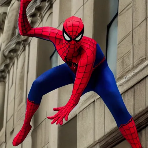 Image similar to Donald Trump in Spider-Man’s body, hyper realistic photography, 8k,