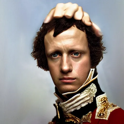 Image similar to napoleon portrait photo by martin schoeller