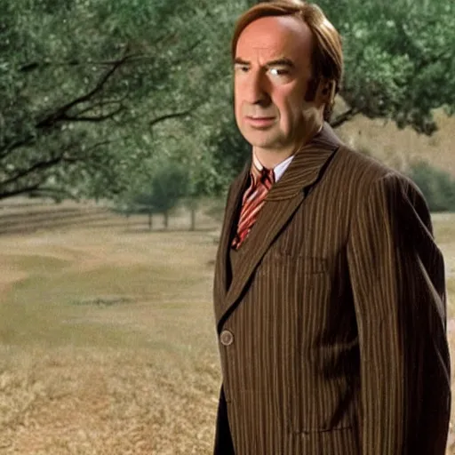 Prompt: A still of Saul Goodman in The Wizard of Oz