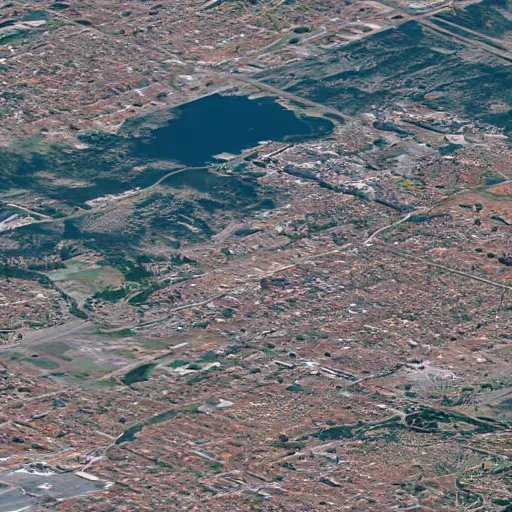 Image similar to Satellite image of Missoula, Montana, Google Maps Style satellite image