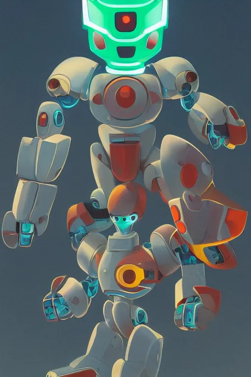 Image similar to metabots medabots medarotto medarot robot minimalist comics helmet mask neon cybereye, behance hd by jesper ejsing, by rhads, makoto shinkai and lois van baarle, ilya kuvshinov, rossdraws global illumination ray tracing hdr radiating a glowing aura