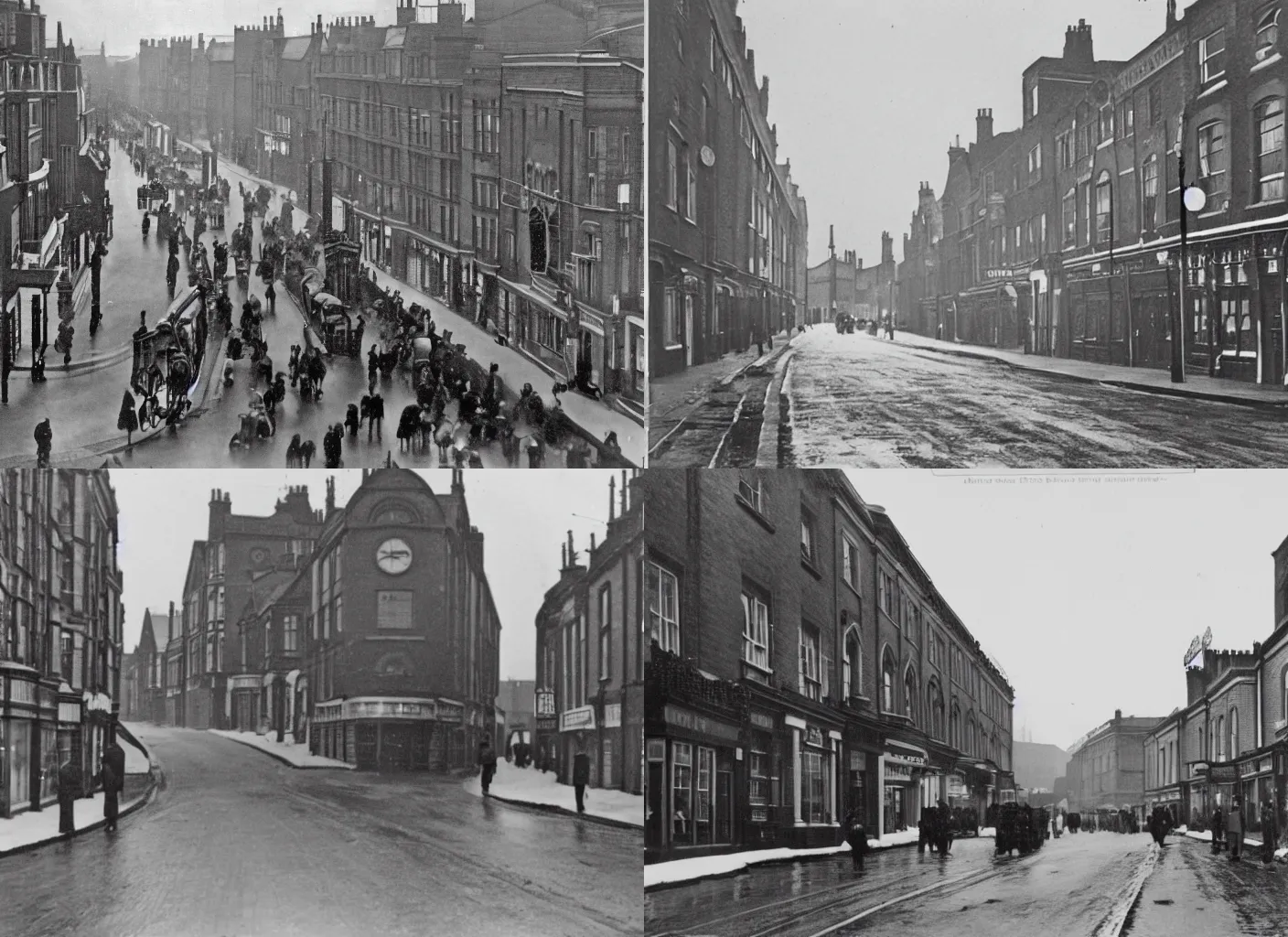 Prompt: london road at christmas, hulton archives, high resolution
