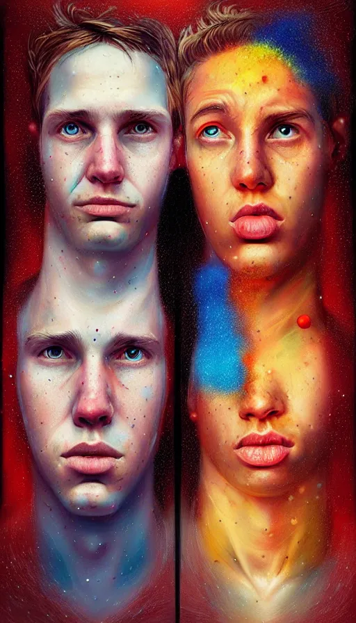 Image similar to the two complementary forces that make up all aspects and phenomena of life, by Sam Spratt