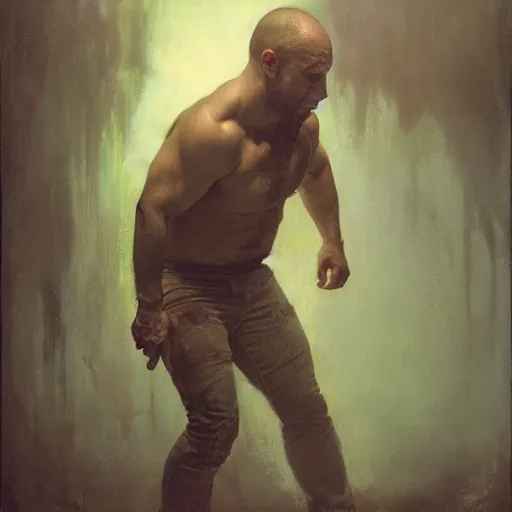 Image similar to hyperrealist portrait of joe rogan by jeremy mann and alphonse mucha, fantasy art, photo realistic, dynamic lighting, artstation, poster, volumetric lighting, very detailed faces, award winning