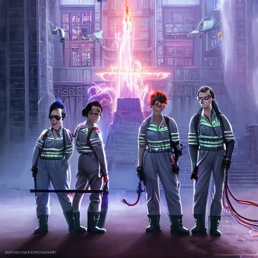 Prompt: ghostbusters : afterlife, highly detailed, d & d, fantasy, hyper detailed, digital painting, trending on artstation, apollo, concept art, sharp focus, illustration, art by artgerm and magali villeneuve and greg rutkowski and michael whelan, cryengine, 8 k realistic atmospheric lighting, frostbite 3 engine, w 1 0 2 4