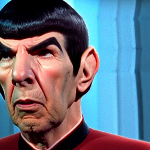 Image similar to Spock crying