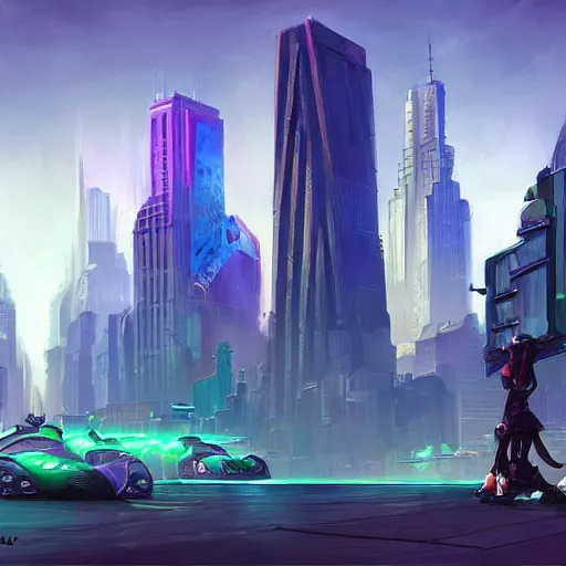 Prompt: concept art new york city in the year 2 2 0 0, futuristic solar punk aesthetic, bold colors, by tyler edlin, artstation