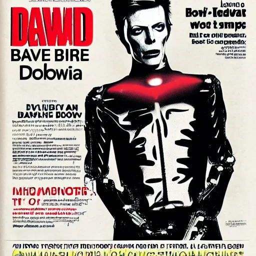 Prompt: David Bowie is a robot