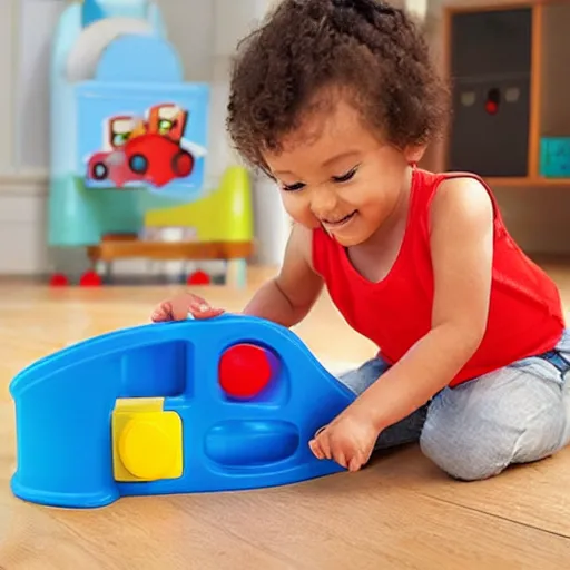 Prompt: fisher price tank toy for kids