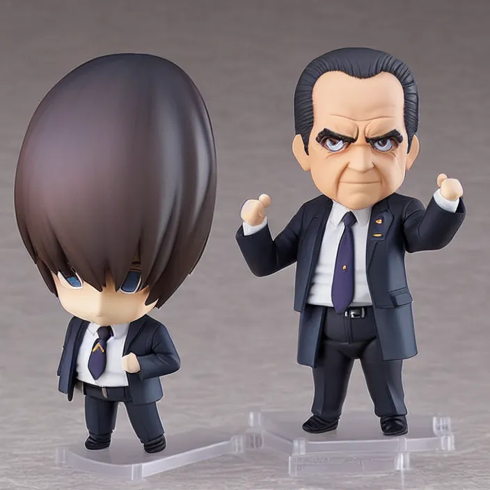 Image similar to Richard Nixon, An anime Nendoroid of Richard Nixon, figurine, detailed product photo