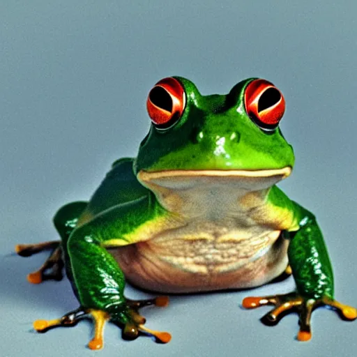 Prompt: portrait of a frog