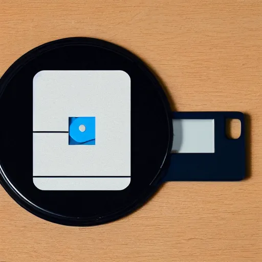 Prompt: a floppy disk for breakfast