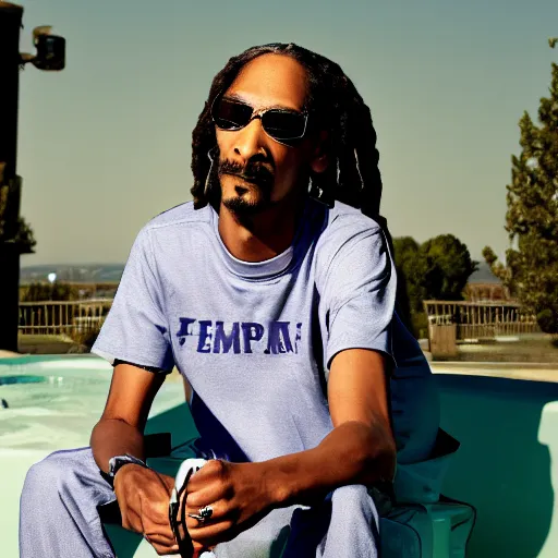 Image similar to photo of snoop dog drinking water while looking at the camera