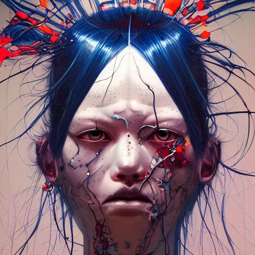 Image similar to citizen portrait soft light painted by james jean and katsuhiro otomo and erik jones, inspired by heavy metal magazine, smooth face feature, intricate oil painting, high detail illustration, sharp high detail, manga and anime 1 9 9 9