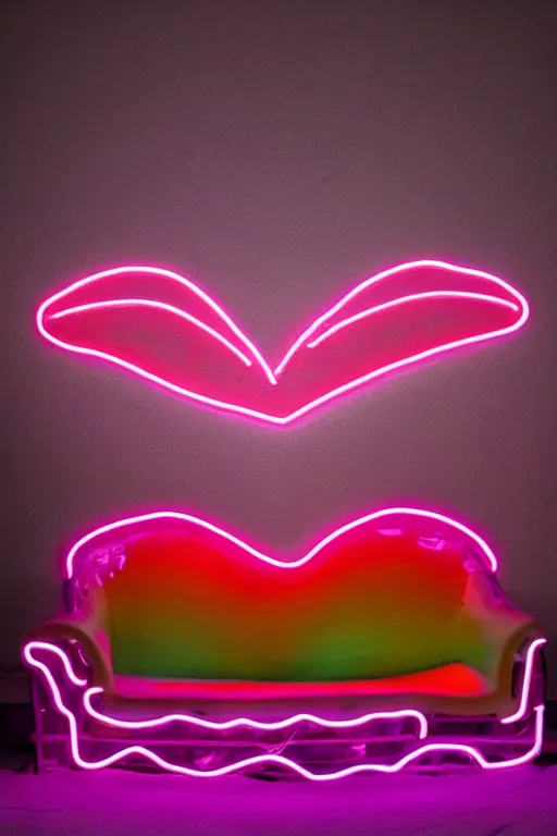 Image similar to Heart Neon Couch