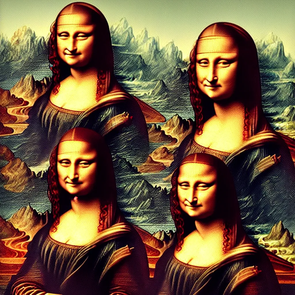 Prompt: a beautiful painting of Mona Lisa