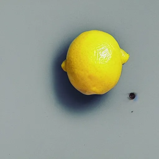 Image similar to i saw a lemon that looks human, i will describe it as in shape of a human with legs of lemons and round body.