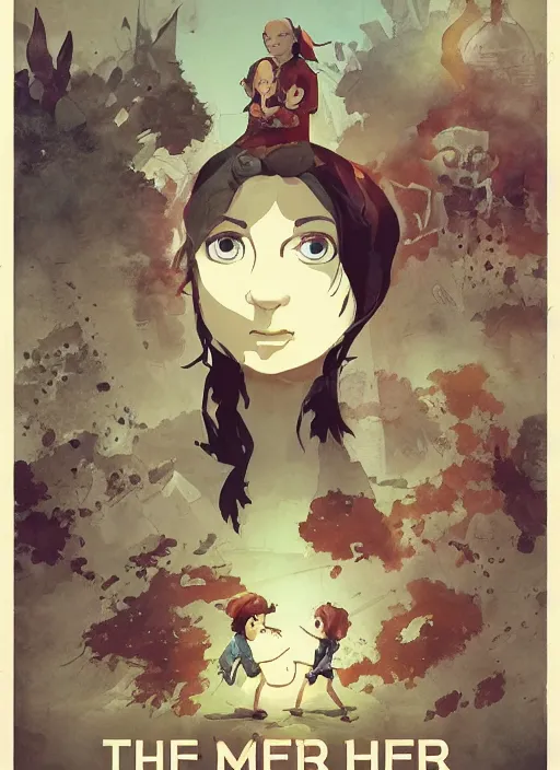 Image similar to poster for a film animation called the mother, 8 k, hd, dustin nguyen, akihiko yoshida, greg tocchini, greg rutkowski, cliff chiang