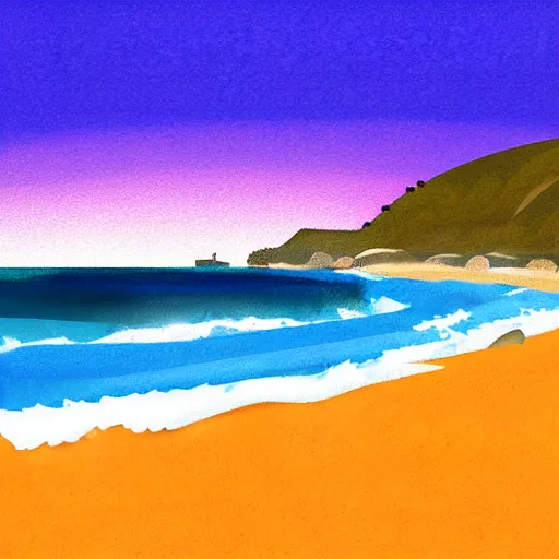 Image similar to california beach illustration