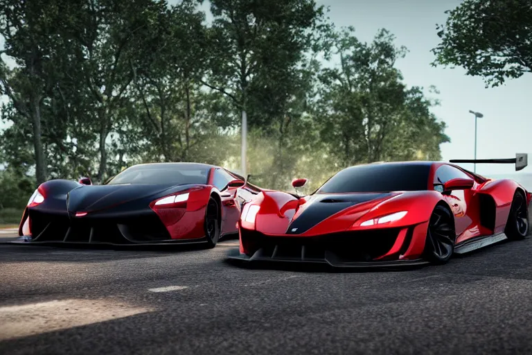 Image similar to photo wallpaper sport car gran turismo 7 forza horizon need for speed fast and furious 5 unreal engine supercar hypercar game concept car octane render, 4 khd 2 0 2 2 3 d cgi rtx style chrome reflexion global illumination ray tracing hdr arstation pixar and disney unreal