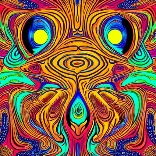 Image similar to dripping honey, psychedelic style