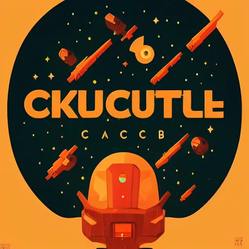 Image similar to minimalist logo icon for a comedy club spaceship, victo ngai, kilian eng, lois van baarle, behance, beeple, artstation