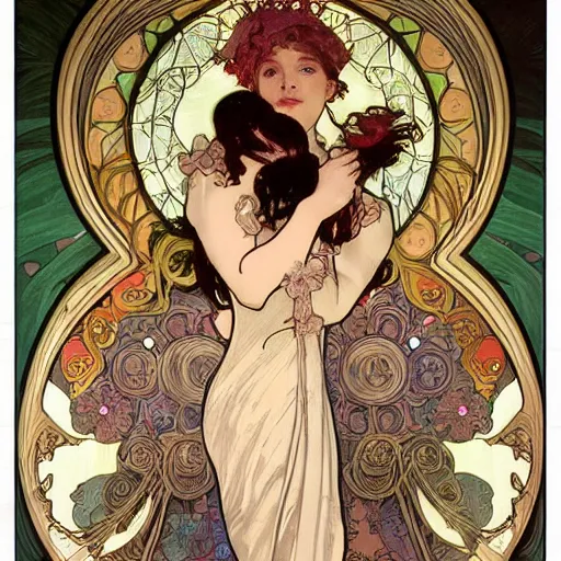 Prompt: Nightmare Monsters 8k resolution concept art Alphonse Mucha child’s drawing airbrush art