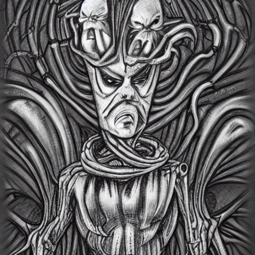 an alien in the style of hr giger fighting an | Stable Diffusion | OpenArt