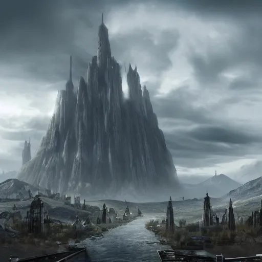 Prompt: matte painting of Isengard 4K detailed, artstation