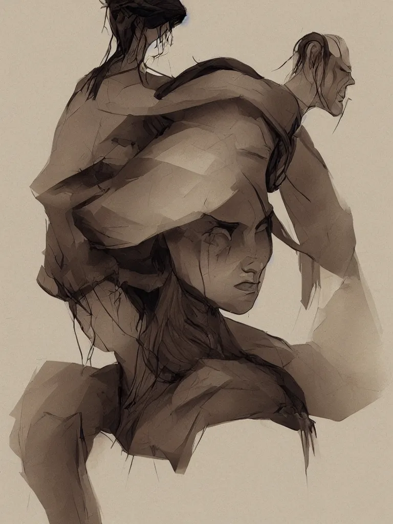 Image similar to sorrow by Disney Concept Artists, blunt borders, golden ratio