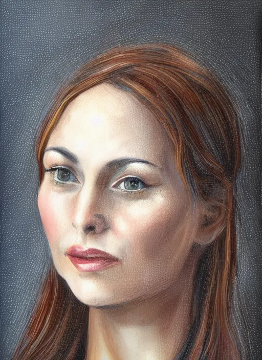 Image similar to a portrait of juliet venne, face enhance, realistic, ultra detailed