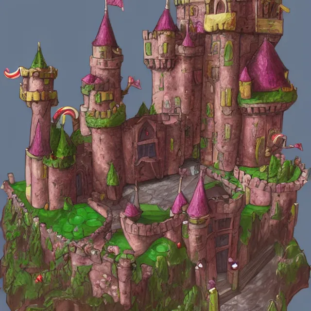 Image similar to castle made out of candy detailed scenery artwork, candy scenery artwork, fourth dimension, artstation!! pixiv!!