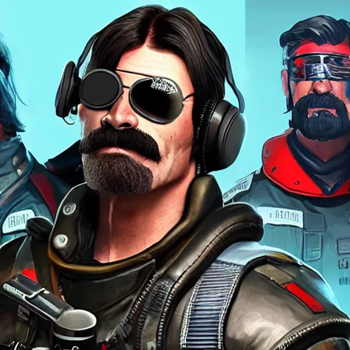 Prompt: dr disrespect as an apex legends character