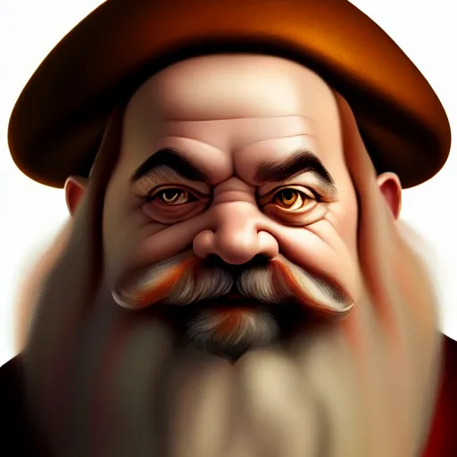 Image similar to portrait painting of a dwarven doctor, sharp focus, award - winning, trending on artstation, masterpiece, highly detailed, intricate, cartoon, anime. art by merwild and ernesto irawan and rachel denton