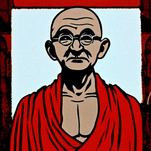 Image similar to gandhi going super saiyan level 4