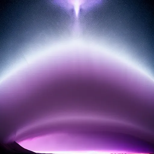 Image similar to amazing photo of a purple tornado in the sky by marc adamus, beautiful dramatic lighting