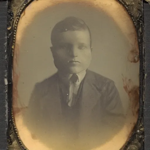 Prompt: tintype photo of a zombie