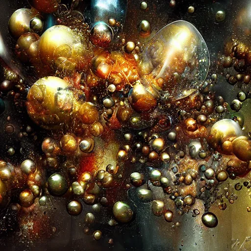 Prompt: explosive bubbles by daniel dociu