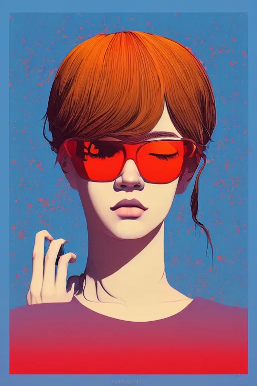 Image similar to portrait of a landscape as a musical album cover by james jean by ilya kuvshinov kintsugi